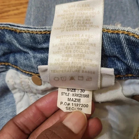 Joe's Jeans Collector's Edition The Icon Ankle Mid-Rise Skinny Raw Hem Jeans(30) - Picture 11 of 11